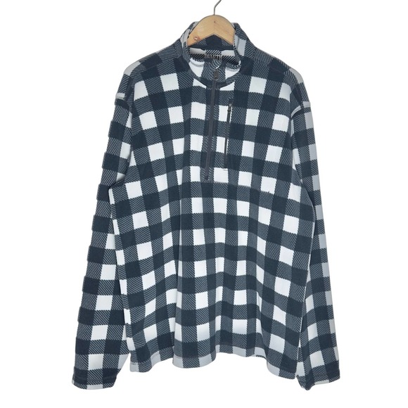 Duluth Trading Co Other - Duluth Trading Co. | Men | Silver Bay Gingham 1/4 Zip Pullover Sweatshirt | 2XL